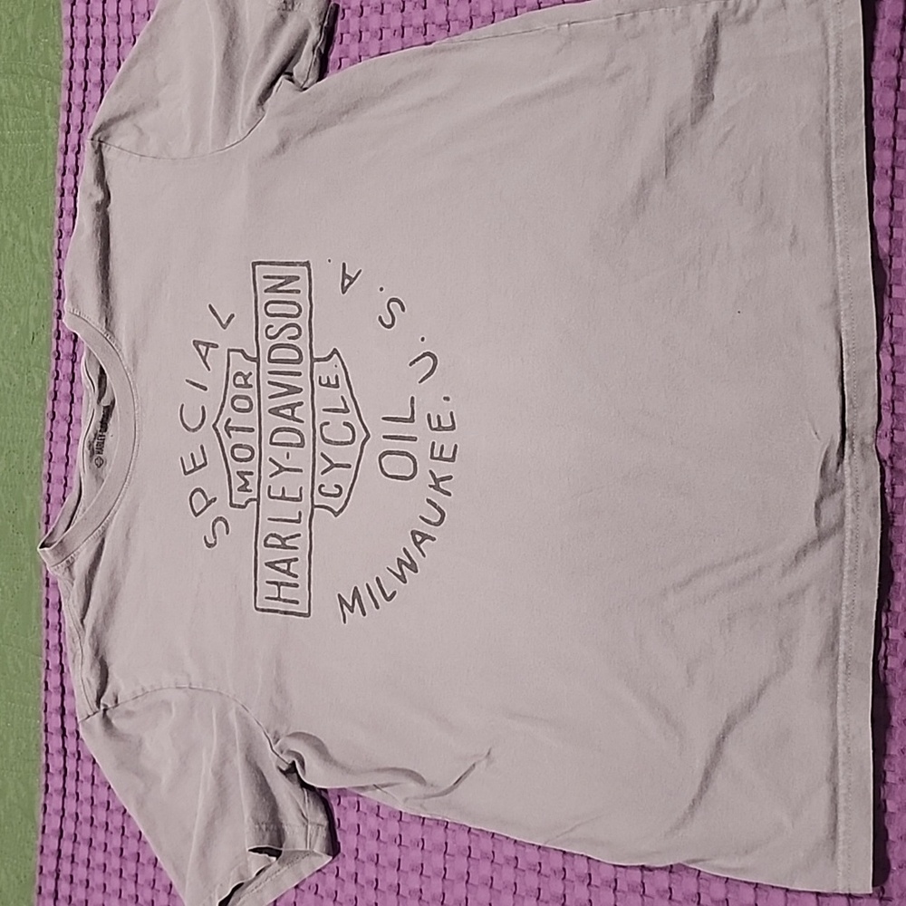 Men's Grey Large Harley-Davidson Tee Shirt